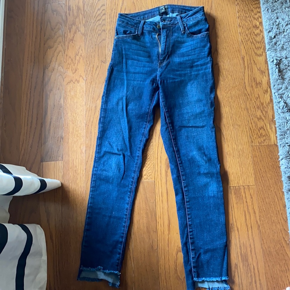 Just black denim blue jeans